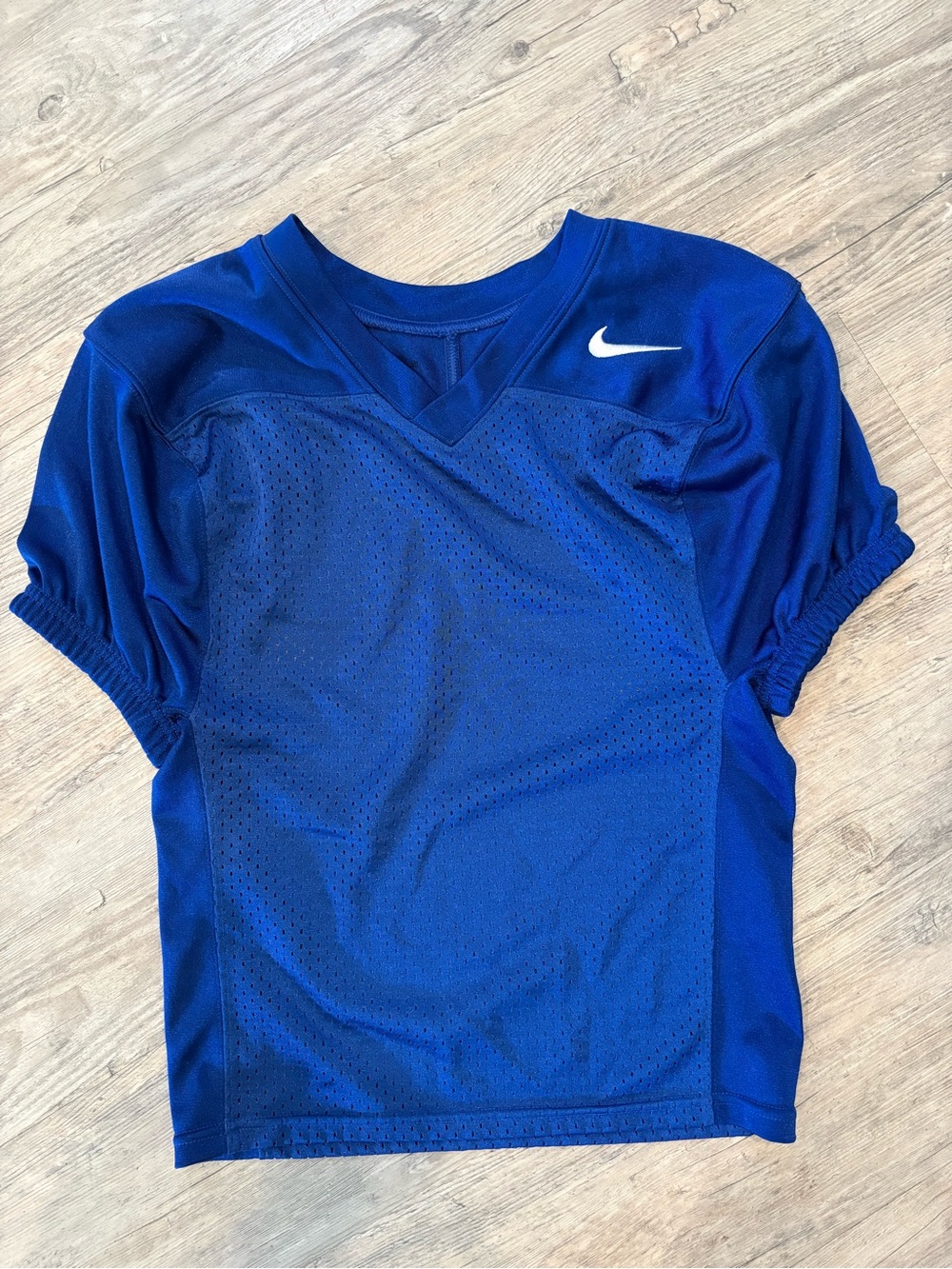 Nike Blue Performance Athletic Jersey with Swoosh